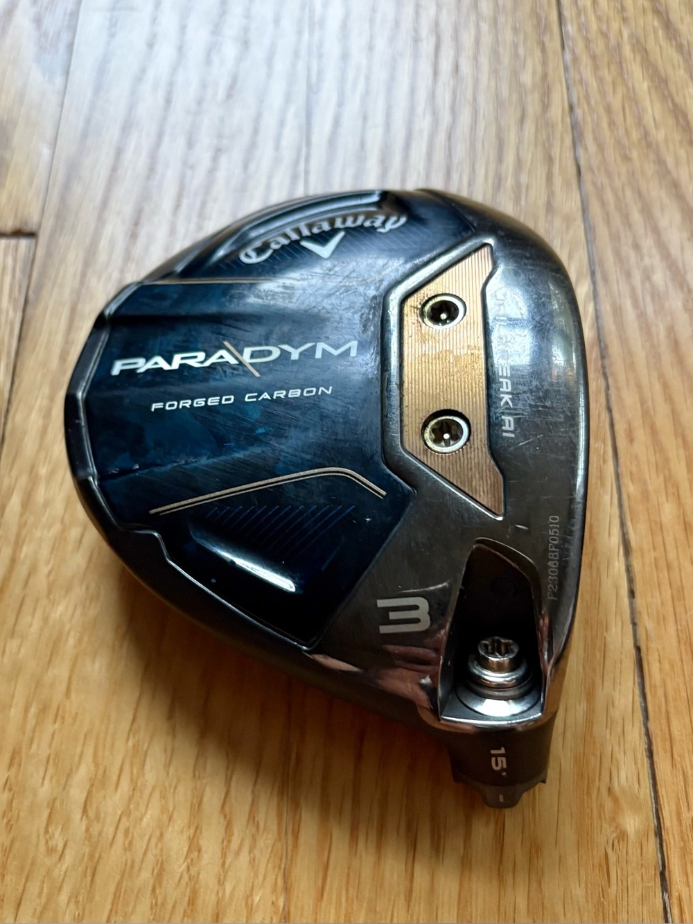 Callaway Paradym 3 Fairway Wood 15 Degree Head Only Mens Right Hand W/ Headcover
